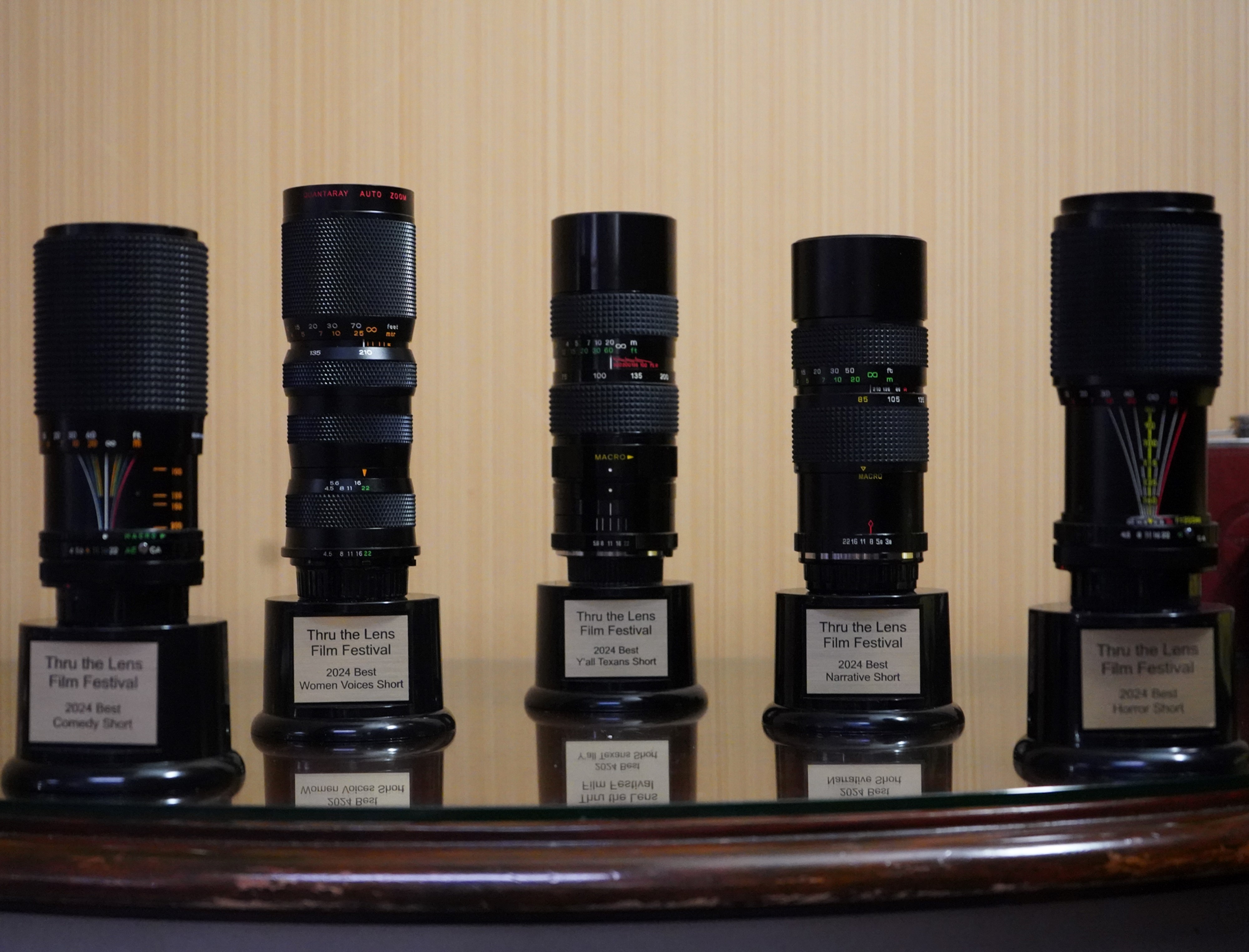 Showcasing the festival's trophies